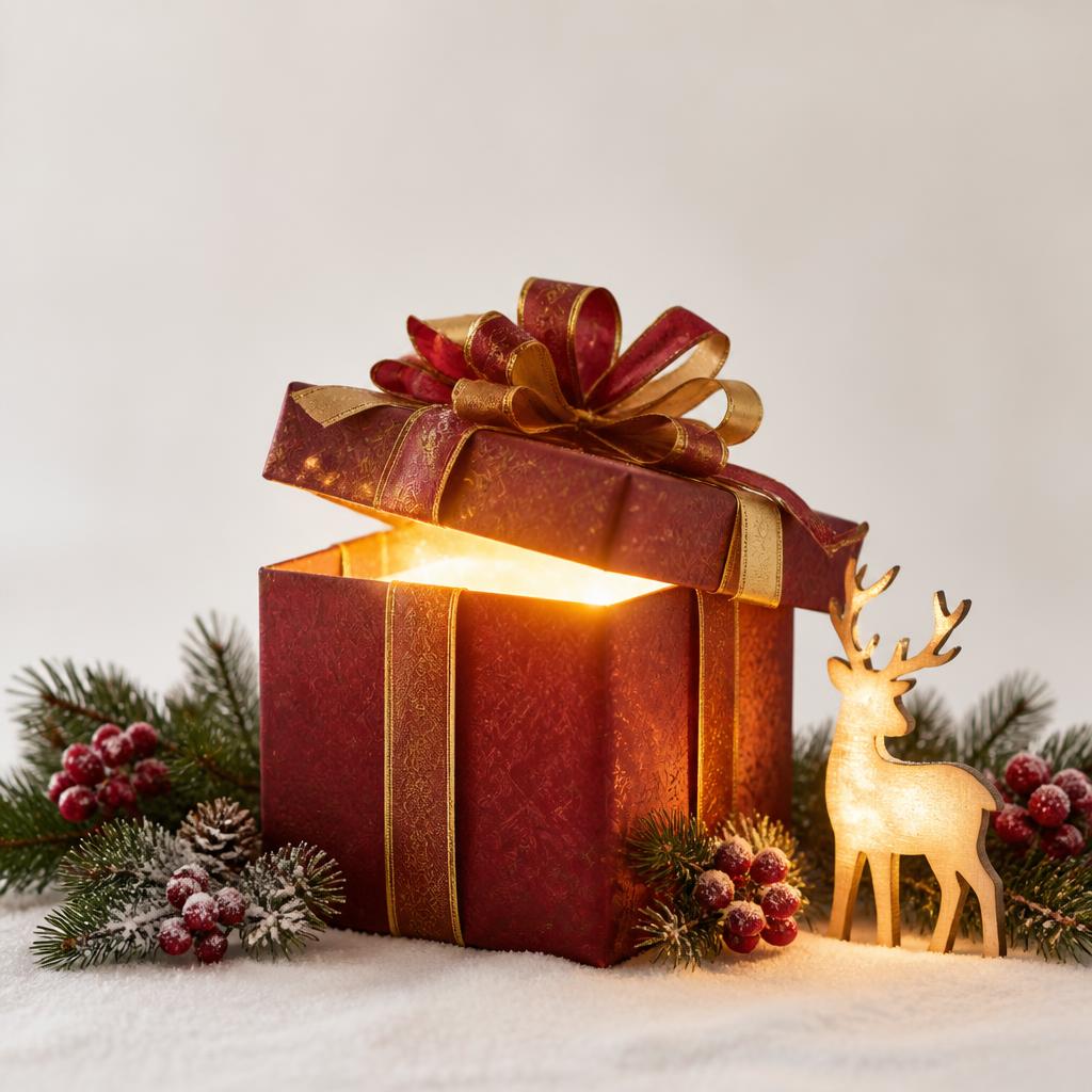 MerryRein glowing Christmas mystery box